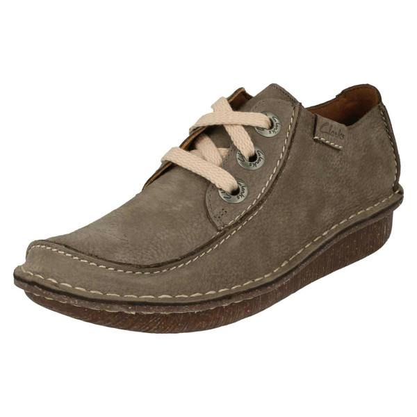 Clarks Ladies Clarks Comfortable Lace Up Flats Funny Dream