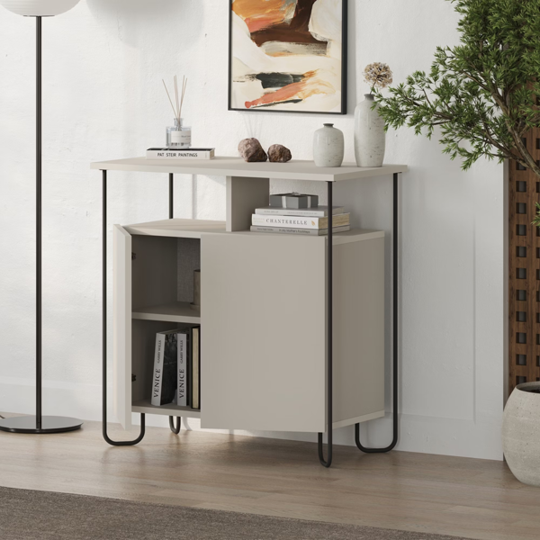 FW Style by invitation Modern 2 Door Sideboard Unit Metal Legs
