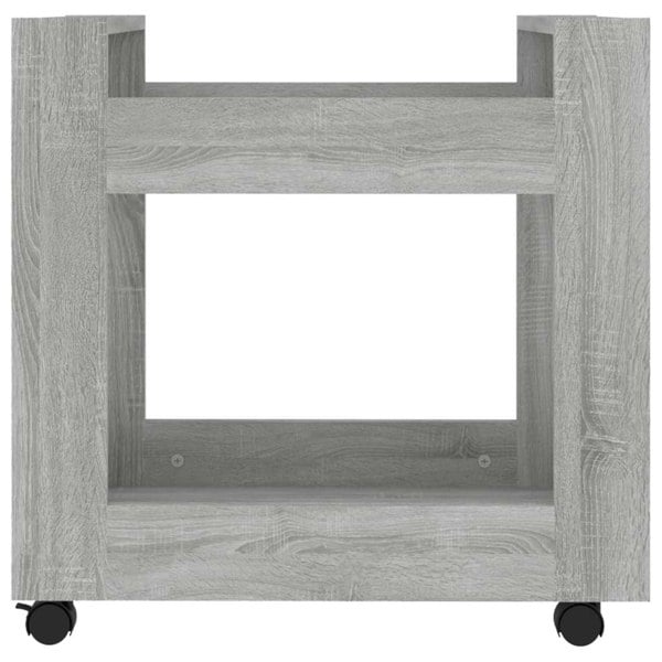 Berkfield Desk Trolley Grey Sonoma 60x45x60 cm Engineered Wood