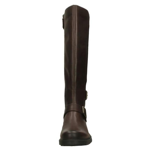 Clarks Ladies Clarks Buckle Detail Knee High Boots Orinoco2 Tall