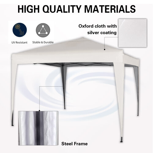 3x3m Pop up Gazebo Outdoor Patio Canopy Tent White 6