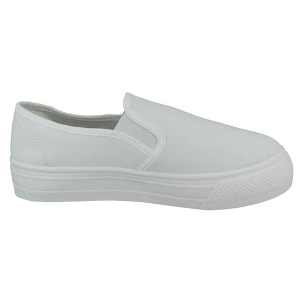 Spot On Ladies Spot On Chunky Sole Slip On Pumps F80556