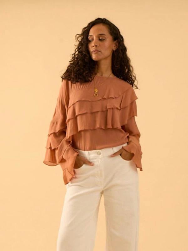 Rose & Nancy Isla Frill Blouse