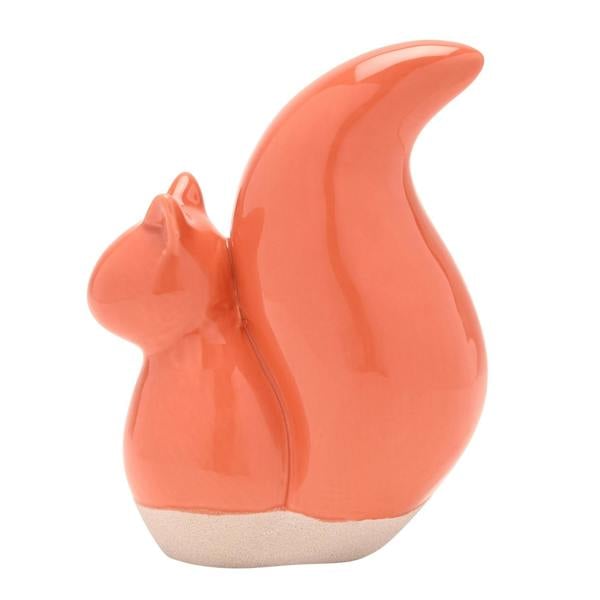 Country Living Orange Ceramic Squirrel