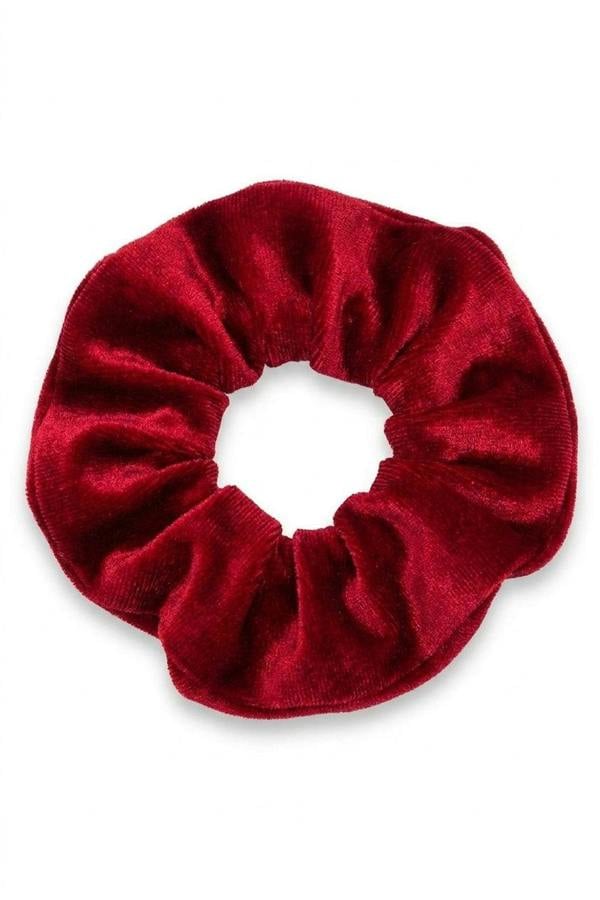 Fifi Corduroy Hair Scrunchie - Wine_wb