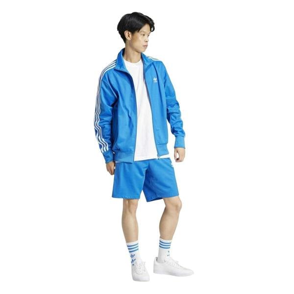 Adidas Mens Firebird Elasticated Waist Relaxed Fit Shorts - Blue - 