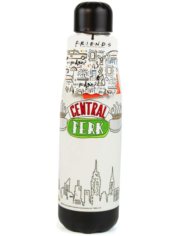 Friends Unisex Silver Central Perk Logo Tritan Bottle (One Size)