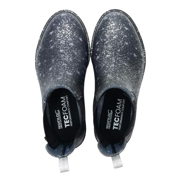 Regatta Childrens/Kids Harriet II Glitter Star Wellington Boots - Black - 