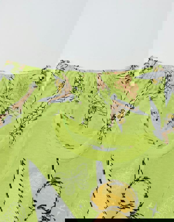 Disney Tinkerbell Girls Green Character Long Sleeve Long Leg Pyjama Set