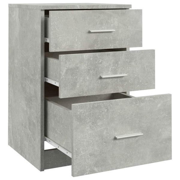 Berkfield Bed Cabinet Concrete Grey 40x40x63 cm Engineered Wood