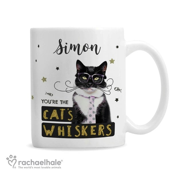 Personalised Memento Company Personalised Rachael Hale 'You're the Cat's Whiskers' Mug