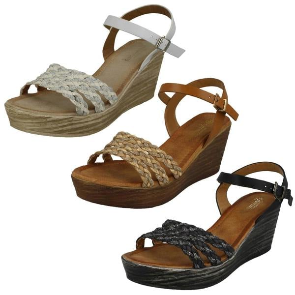 Savannah Ladies Savannah Wedge Sandals F10874