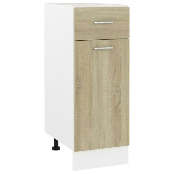 Berkfield Drawer Bottom Cabinet Sonoma Oak 30x46x81.5 cm Engineered Wood