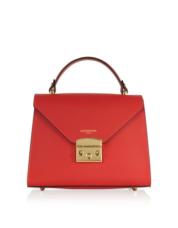 Le Parmentier Peggy Top Handle Satchel Bag - Red