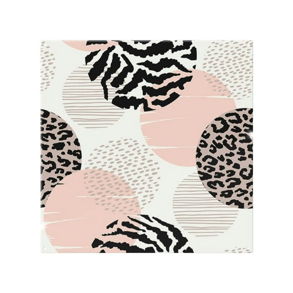 Benjamin Tate Design Abstract Geometrics With Animal Print And Circles Splash Back