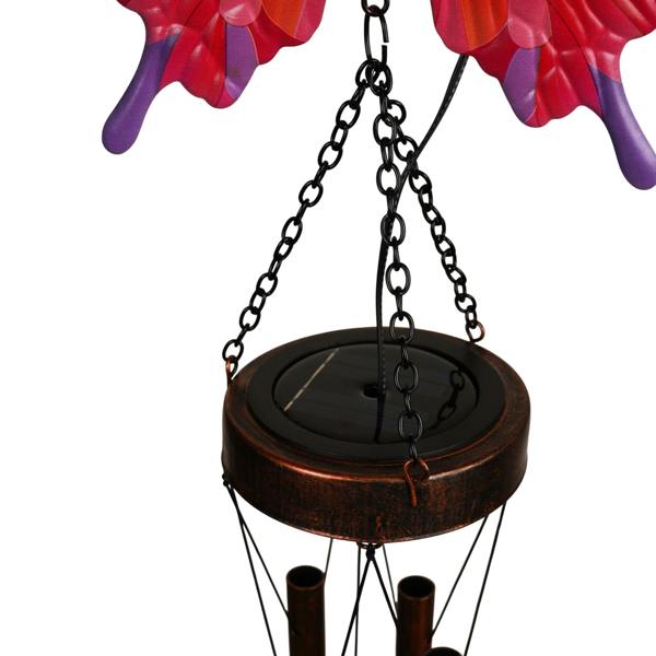 Country Living Solar Windchime - Butterfly