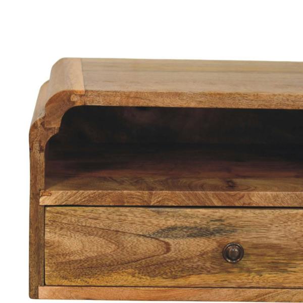 Artisan Furniture Solid mango wood Avora Wall-Mounted Bedside
