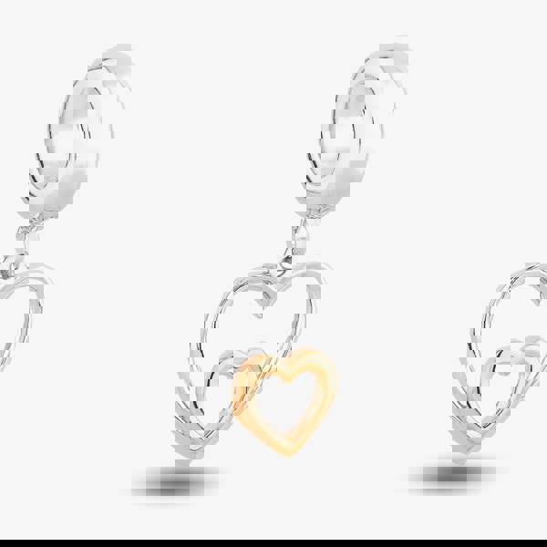 Rosa Lea Double Heart Dangle Charm AM-2THB029706