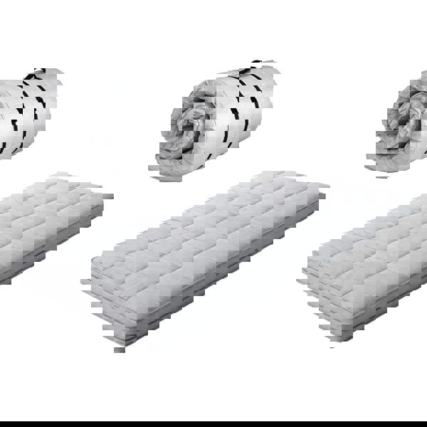 Lavio Folding Floor Mattress Bed Topper Single 10cm Roll Up for Caravan Camper