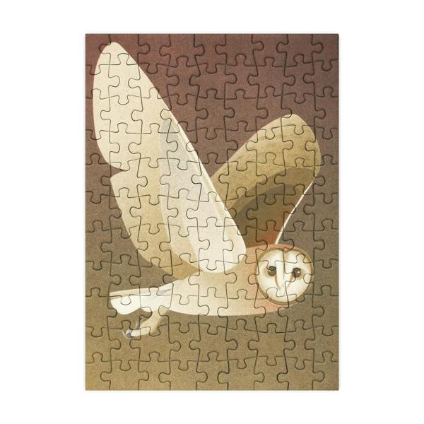 Happily Puzzles Barn Owl - 99 Piece Mini Jigsaw Puzzle