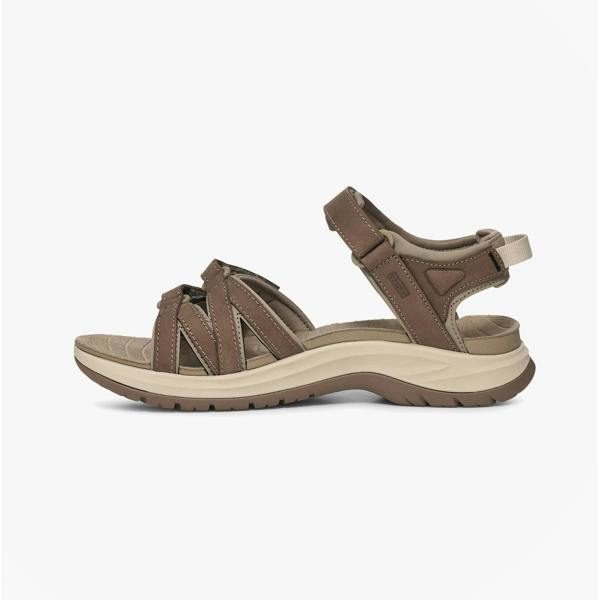Teva Teva TIRRA SPORT LEATHER Womens Cross Strap Sandals Caribou
