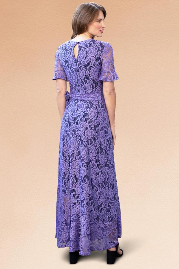 HotSquash Asymmetric Lace Keyhole Dress