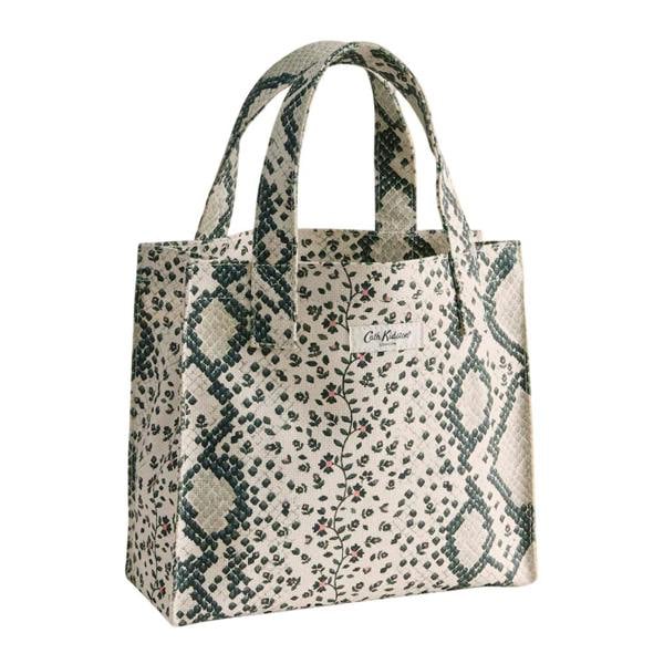 Cath Kidston Snake Print Cotton Jute Book Bag - Beige/Black - 
