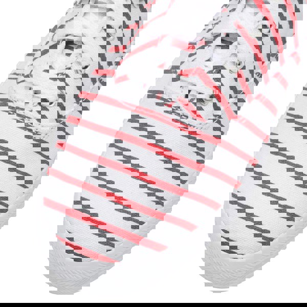 Keds Champion Women Breton Stripe Rubber Outsole White&Red Canvas Shoes, Size 3