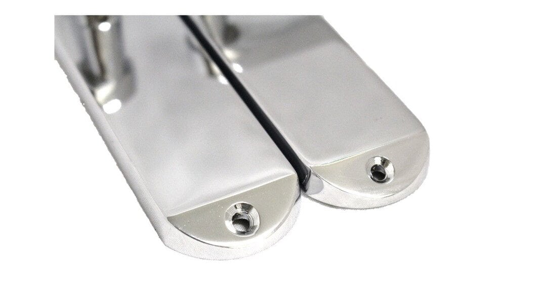 EDH Door Hardware Cadenza Victorian Scroll Lever Door Handles Chrome – Handle Only or Handle + Tubular Latch