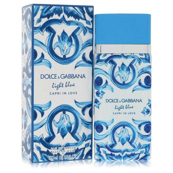 Dolce & Gabbana Light Blue Capri in Love by Dolce & Gabbana Eau De Parfum Spray 3.3 oz for Women 100 ml