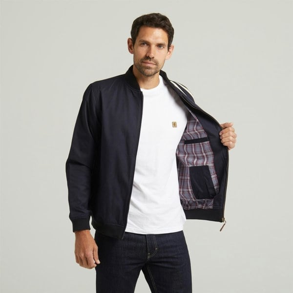 Gabicci G54Q01 Mens Side Strip Zip Thru Jacket Gabicci Classic - NAVY