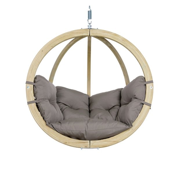 Amazonas Globo Single Taupe Hanging Egg Chair