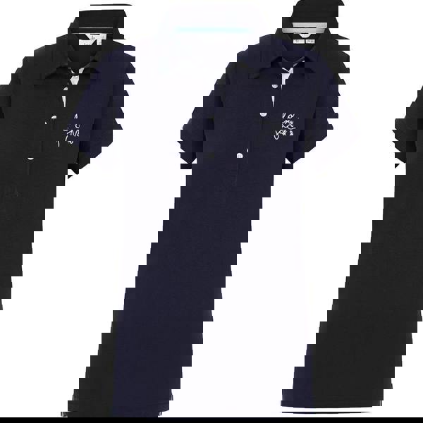 Lazy Jacks Women's Embroidered Logo Polo Shirt - Twilight