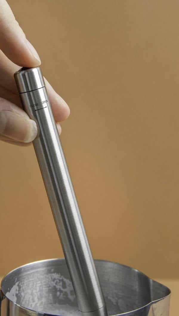 La Cafetière Roma 3 Cup 350ml Stainless Steel Cafetière and Handheld Battery Operated Portable Coffee Frother Set