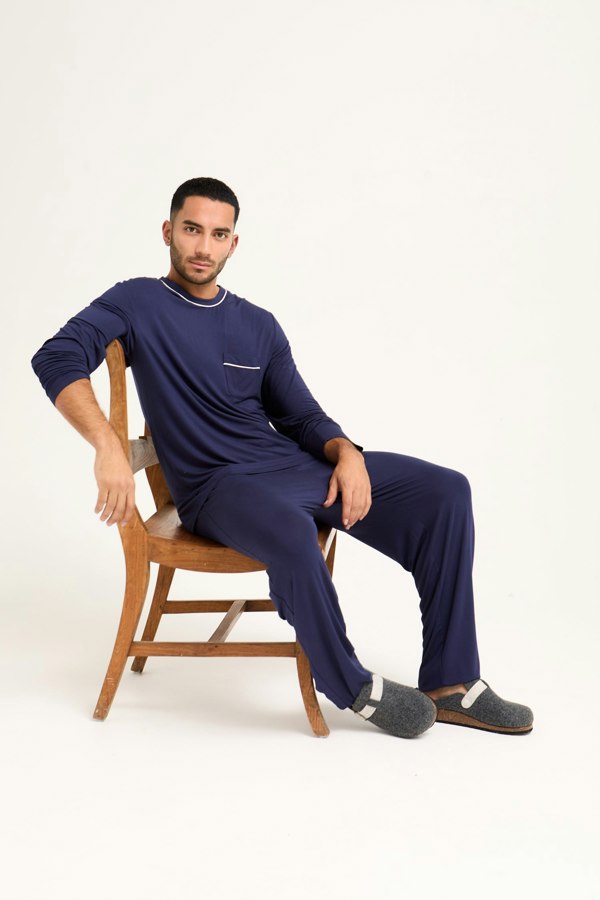 Mister You Bamboo Pyjama Set in Midnight - Pajamas