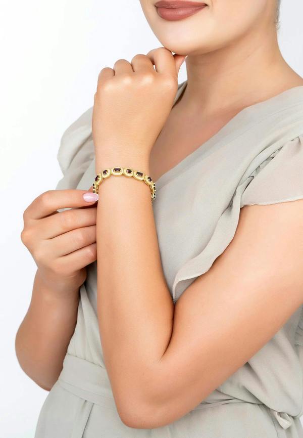The bracelet worn by a model.