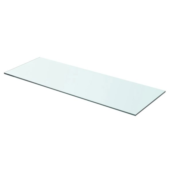 Berkfield Shelf Panel Glass Clear 70x25 cm