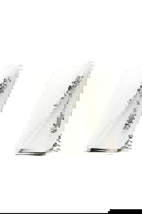 Kitise Small Italian Leather Handbag Crossbody Bag With Kitise Kitty Charm