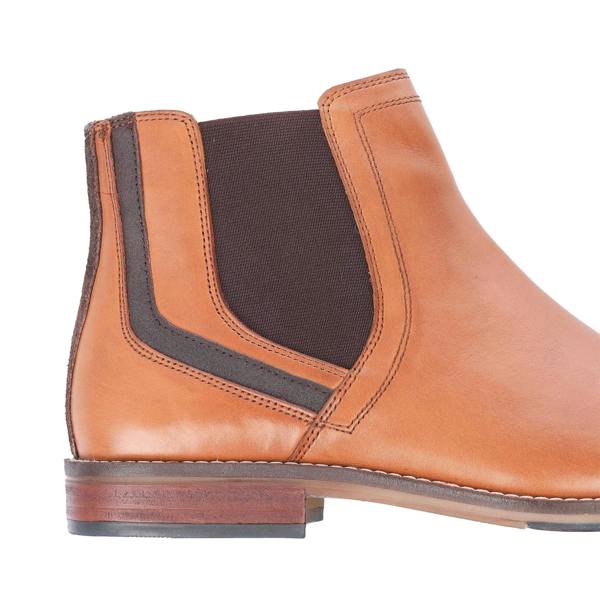 Dune London Mens Chappy Casual Chelsea Boots - Tan - 