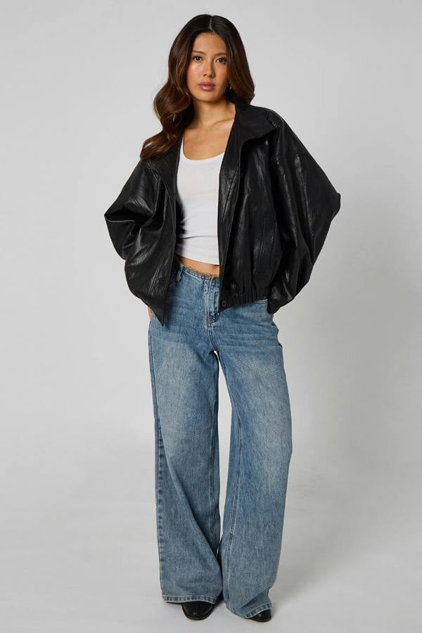 Urban Bliss PU Oversized Jacket