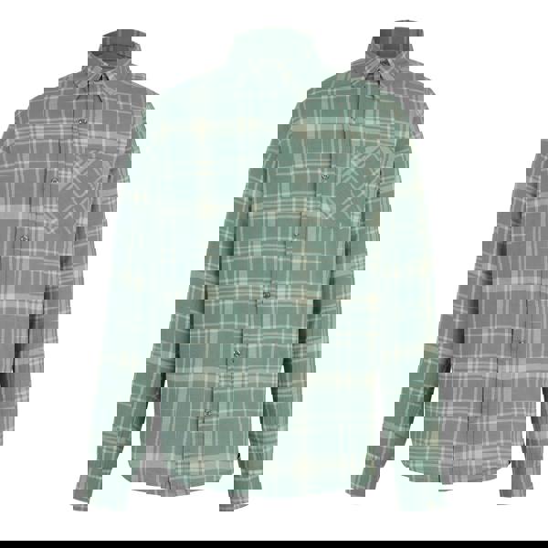 Regatta Mens Loran Checked Long-Sleeved Shirt - Glacier - 