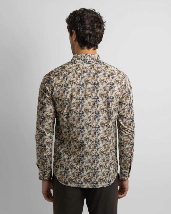 Steel & Jelly Limited Edition Stone Abstract Slim Fit Shirt