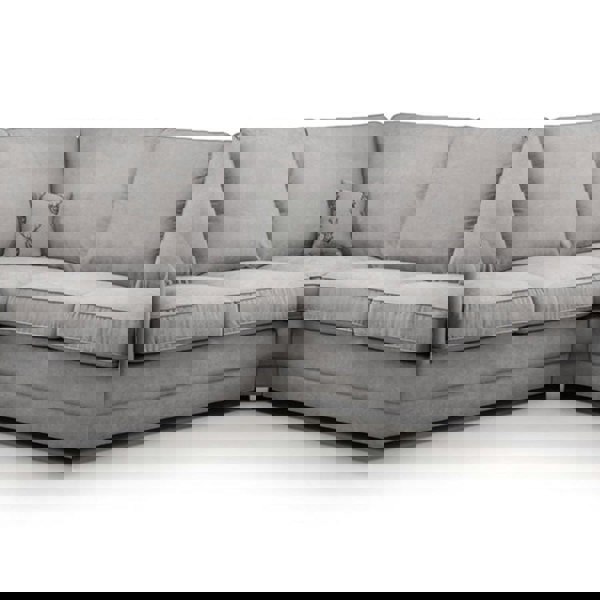 Milan Chesterfield Fabric 5 Seater Corner Sofa - Full Back - 7