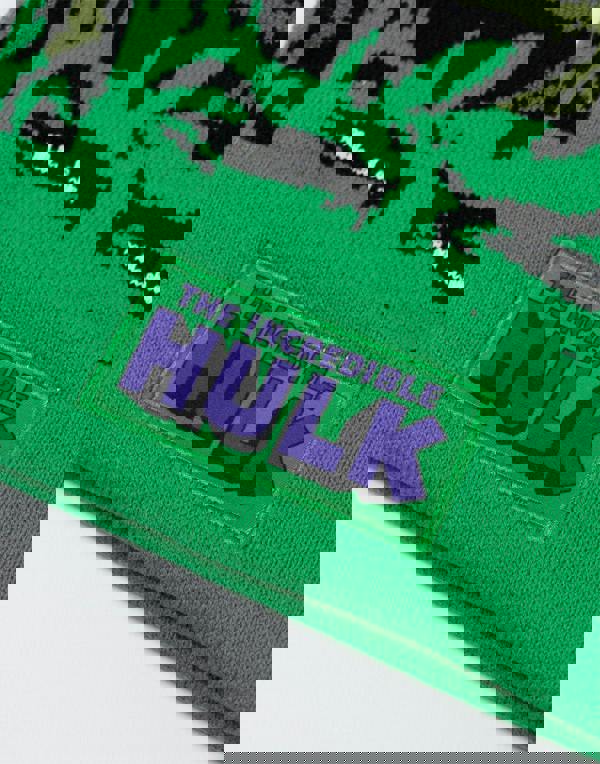 Marvel Boys Green Hulk Beanie and Gloves Set (One Size)