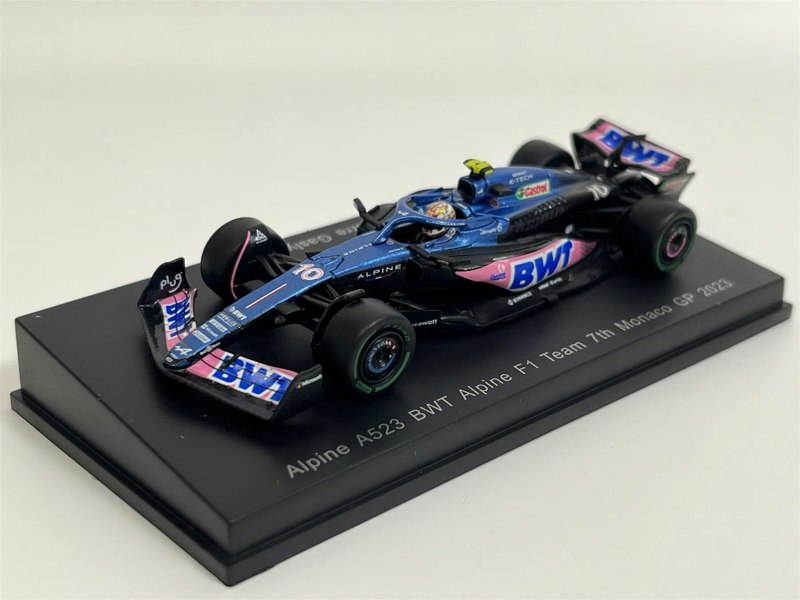 Spark Pierre Gasly Alpine A523 BWT Alpine F1 Team 7th Monaco GP 2023 1:64 Spark Y283