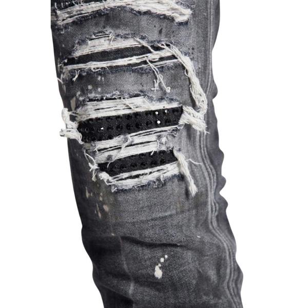DSQUARED2 Super Twinky Jean Black Diamond Destroyed Wash Black Jeans W30
