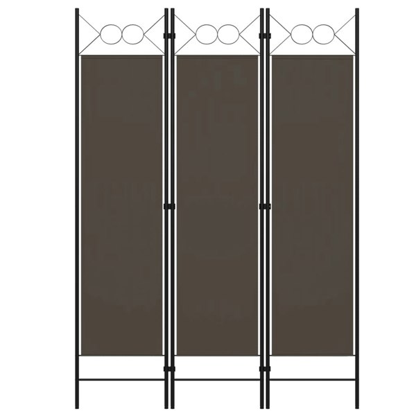 Berkfield 3-Panel Room Divider Anthracite 120x180 cm