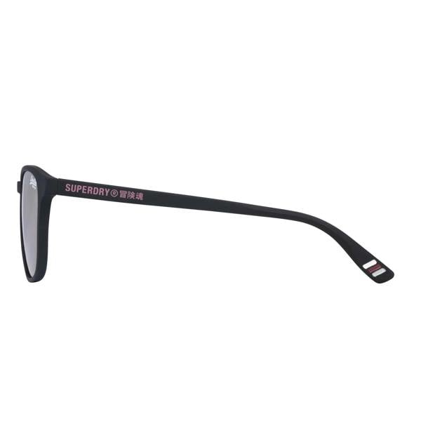 Superdry Sunglasses SDS Summer6 191 Matte Black Pink Mirror