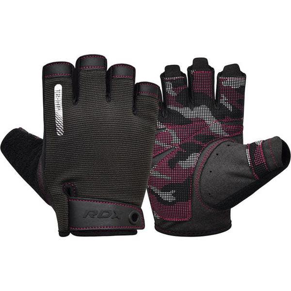 RDX Sports GYM TRAINING GLOVES T2 HALF PINK