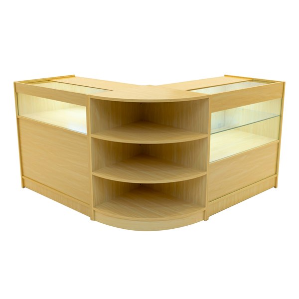 Monstershop Harmonia LED Shop Counter Set B900, C900 & LM60 - Maple